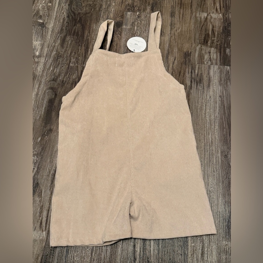 Girls Knotted Fern Corduroy Romper Sz 7-8 NWT - Picture 2 of 4